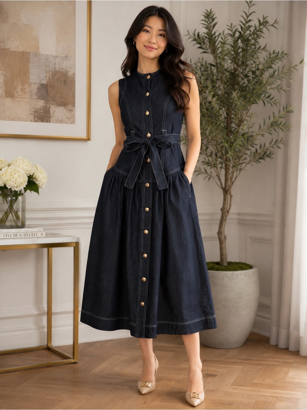 New Aleeza Paris Addison Sleeveless Dress – Size XL